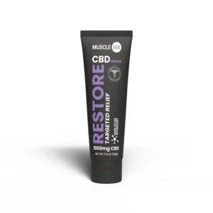 A photo of Muscle MX Restore 1000mg CBD Lotion.