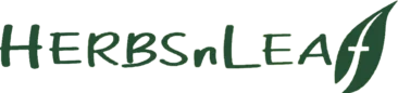 A graphic of the Herbsnleaf logo.