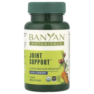 The front of a Banyan Botanicals Joint Support bottle.