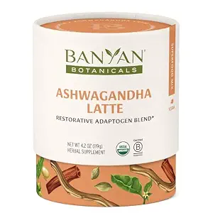 Banyan Botanicals - Ashwagandha Latte - Restorative Adaptogen Blend - 4.2oz Herbal Supplement